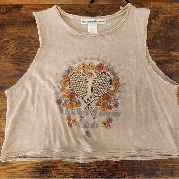 BACON LETTUCE TOMATO Malibu Tennis Club Crop Top, Size Large - Picture 8 of 8